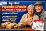 Argentina: Pago Doble de Pensión para Jubilados en Marzo 2026 — Quiénes Califican, Cuánto Reciben y Cuándo Pagan