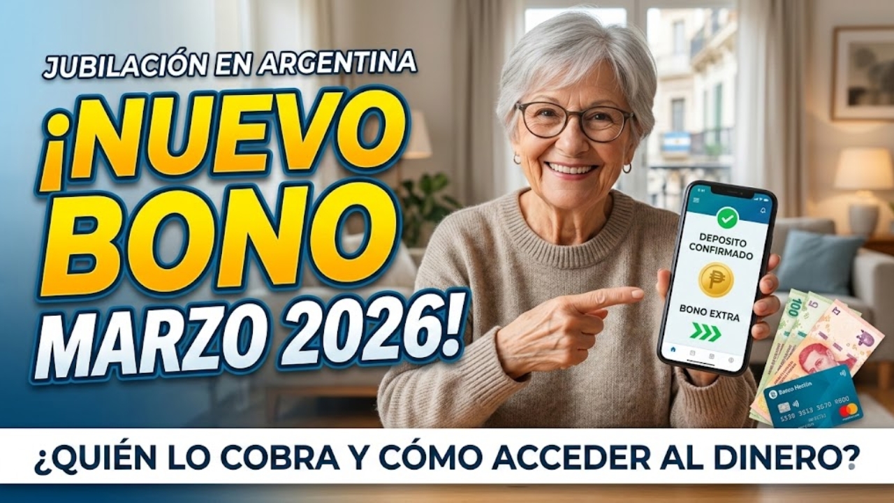 Jubilación en Argentina: conoce el bono de marzo 2026, quién lo cobra y cómo acceder al dinero