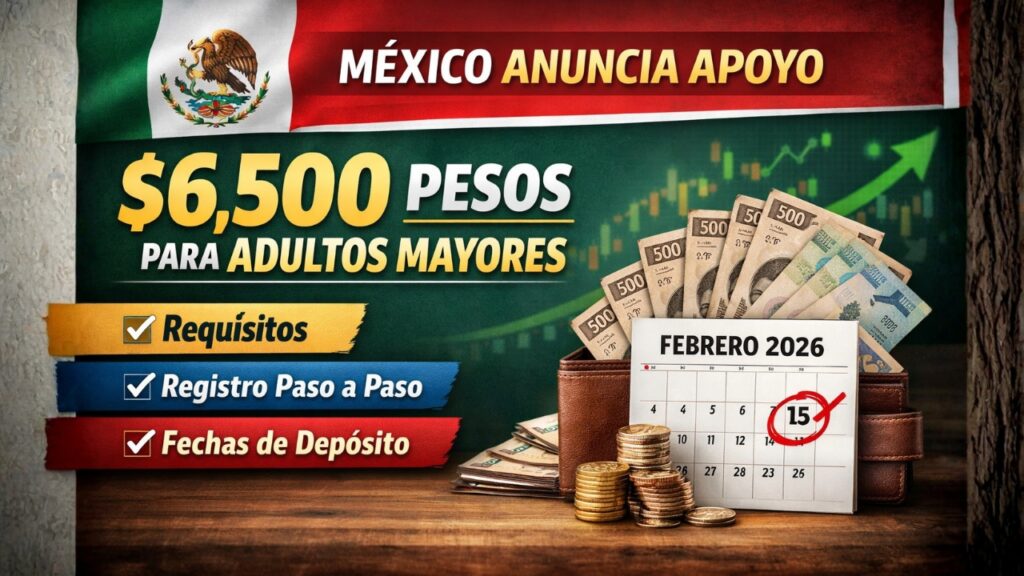 Apoyo de $6.500 para Adultos Mayores en México – Febrero 2026