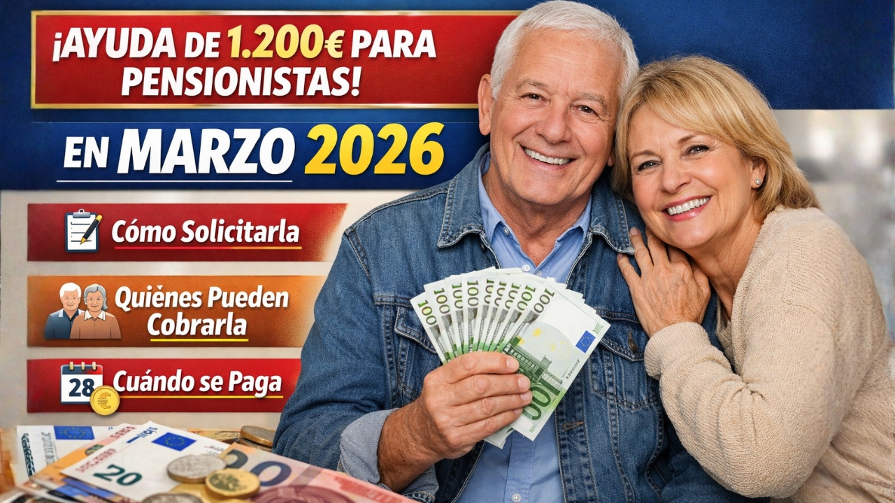 Ayuda de 1.200€ para Pensionistas en España – Marzo 2026
