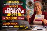 México abre registro para nueva Pensión Bienestar 2026 de $7.000 pesos: Quién aplica y cuándo cae el primer pago